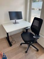 Zit-Sta Bureau en luxe bureaustoel, Ophalen, Elektrisch, Zo goed als nieuw, Stabureau