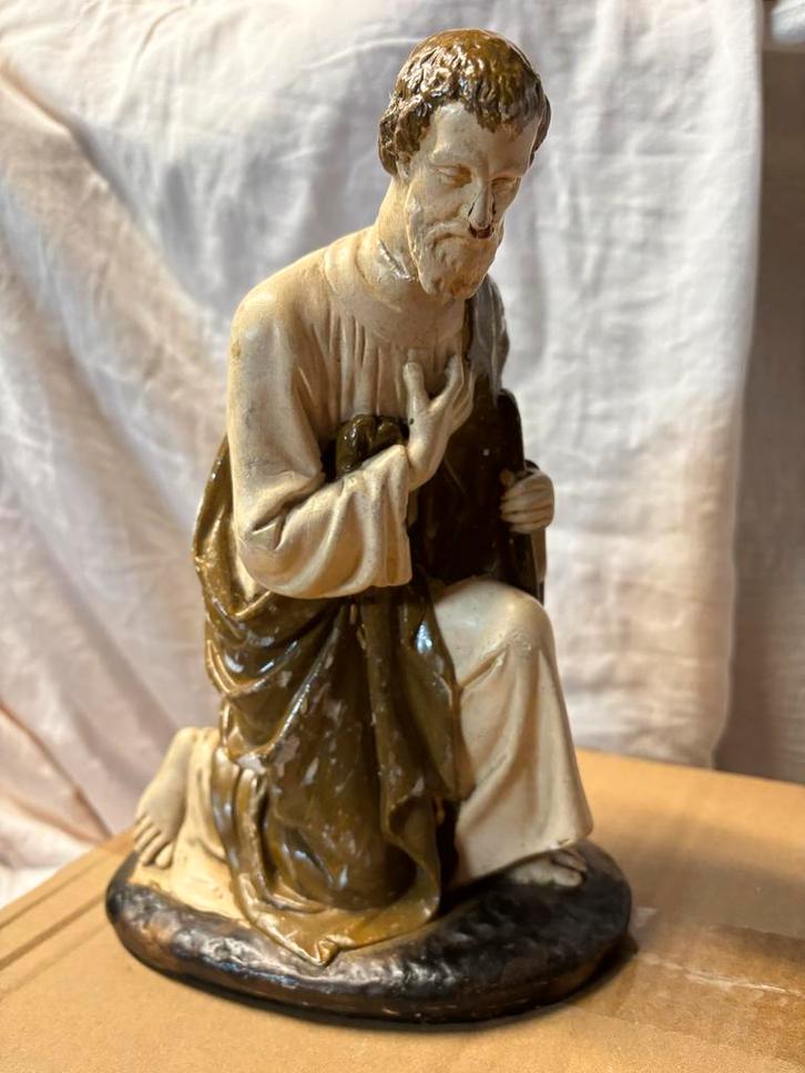 Antiek Beeld van Heilige Jozef, Antiek en Kunst, Antiek | Religie, Ophalen of Verzenden