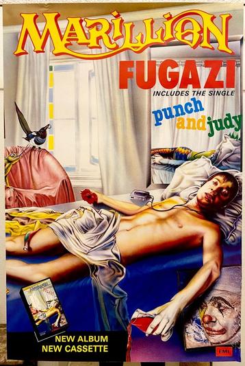 Poster Affiche Marillion Fugazzi. Pinkpop 1984 beschikbaar voor biedingen