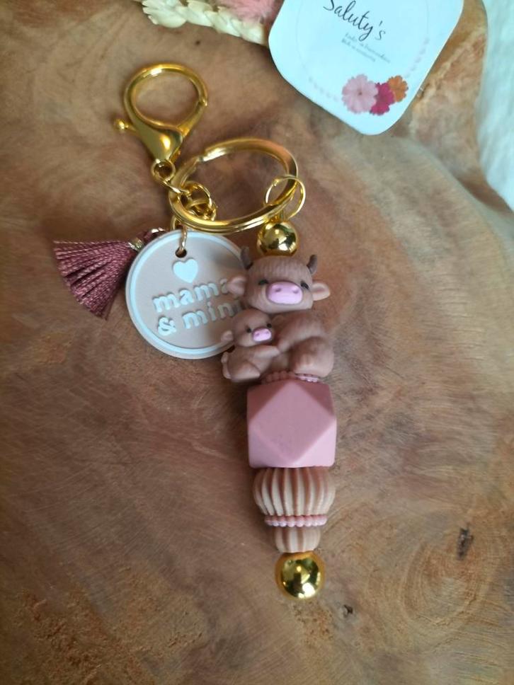 Nieuw • Sleutelhanger/Tashanger 'Mama & mini, Verzamelen, Sleutelhangers, Nieuw, Dier of Natuur, Ophalen of Verzenden