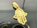 Prachtige 14 karaats gouden fatima hand hanger, Ophalen of Verzenden, Nieuw, Goud, Goud