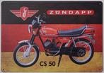Zundapp CS 50 reclamebord van metaal wandbord decoratie, Verzamelen, Merken en Reclamevoorwerpen, Reclamebord, Info@deconoord.nl