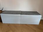 SMÅSTAD IKEA Opbergbank 2 stuks, Huis en Inrichting, Stoelen, Ophalen, Gebruikt, Twee, Grijs