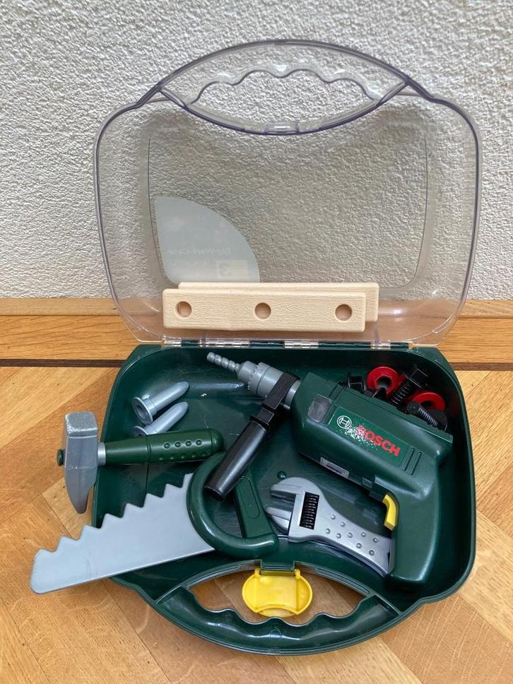 Bosch mini Big Work case Gereedschapskoffer speelgoed, Kinderen en Baby's, Speelgoed | Educatief en Creatief, Gebruikt, Ontdekken