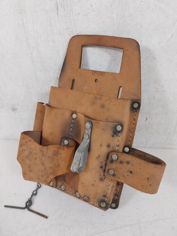 Leren toolbag, gereedschapsschort, gereedschapstas., Doe-het-zelf en Verbouw, Gereedschap | Handgereedschap, Gebruikt, Ophalen of Verzenden