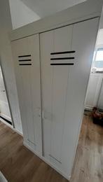 Witte locker stijl kledingkast 2 deurs, Huis en Inrichting, Kasten | Lockerkasten, Ophalen, Zo goed als nieuw