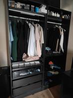 2x Ikea Pax kast zwart/bruin, Huis en Inrichting, Kasten | Kledingkasten, Ophalen of Verzenden, Gebruikt, 50 tot 75 cm, 200 cm of meer