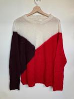 Brax gebreide colorblock mohair trui rood wit maat 40, Info@brax.com, Zo goed als nieuw, Rood, Brax Netherlands B.V.