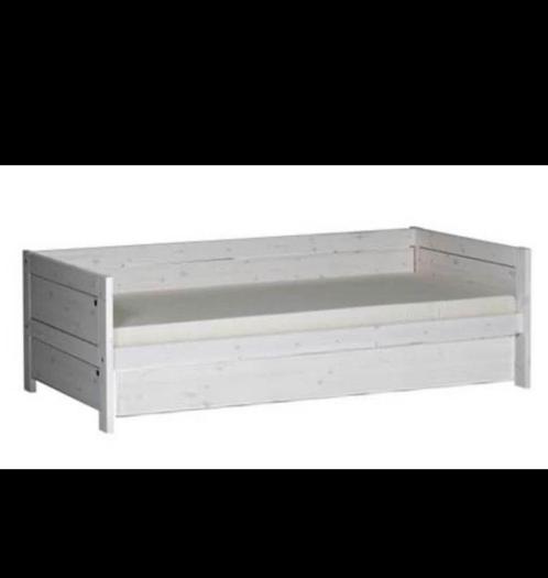 Grijs Lifetime bed 90x200 met bedlade, Huis en Inrichting, Slaapkamer | Bedden, Gebruikt, Eenpersoons, 90 cm, 200 cm, Hout, Grijs