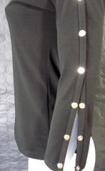 JOSEPH RIBKOFF 🎉stretch top drukknoop mouwen mt 38, Maat 38/40 (M), Verzenden, Zwart, Joseph Ribkoff