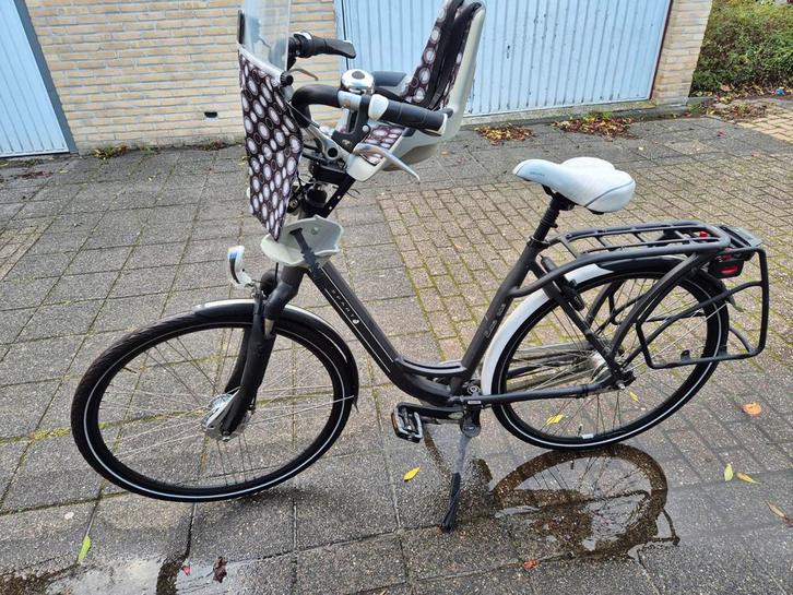 Sparta Ama one damesfiets met kinderzitje 53cm frame, Fietsen en Brommers, Fietsen | Dames | Moederfietsen, Gebruikt, Sparta, 50 tot 53 cm