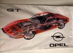 Opel GT vlag decoratie loods garage nieuw, Auto diversen, Ophalen of Verzenden