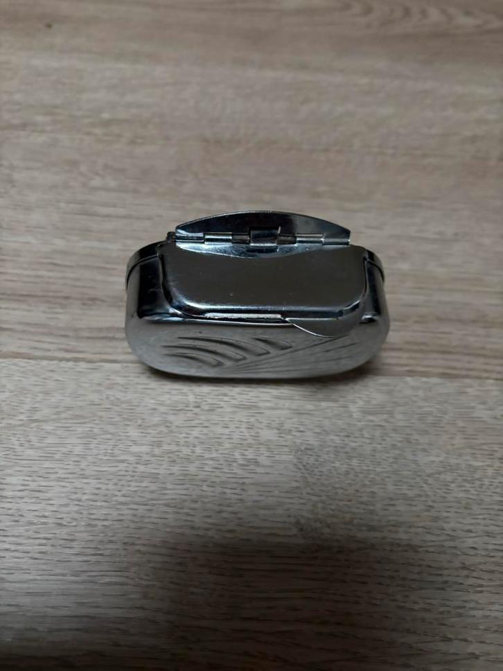 Vintage auto asbak voor oldtimer - Chroom, Auto diversen, Auto-accessoires, Gebruikt, Ophalen of Verzenden