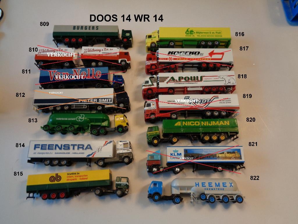 Losse verkoop schaal 1op87 modellen, Ophalen of Verzenden, Gebruikt, Bus of Vrachtwagen, Rietze