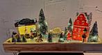 Kerstdorp/kerstdorpje met Lemax figuurtjes/boompjes en verl, Diversen, Kerst, Ophalen of Verzenden, Nieuw
