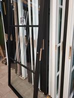 93x211,5cm binnendeur staallook stomp zwart helder glas SL38, Doe-het-zelf en Verbouw, Deuren en Horren, Nieuw, 80 tot 100 cm