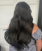 Vietnamese clip extensions ( weave ) set 2, Ophalen of Verzenden, Zo goed als nieuw, Pruik of Haarverlenging