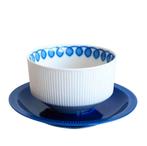 Vintage Arzberg Cannelee sauskom cobaltblauw, Huis en Inrichting, Keuken | Servies, Ophalen of Verzenden, Zo goed als nieuw, Kom(men)