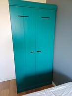 Houten woood kledingkast petrol, Huis en Inrichting, Kasten | Lockerkasten, Ophalen, Zo goed als nieuw