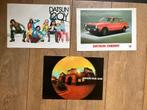 3 oude folders brochure Datsun 120y 160 180, Ophalen of Verzenden, Gelezen, Overige merken