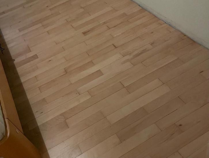 Beuken hout vloer planken juncker 10m2, Doe-het-zelf en Verbouw, Hout en Planken, Gebruikt, Plank, Beuken, 300 cm of meer, Minder dan 25 mm