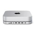 Satechi Aluminium Mac Mini / Studio USB-C Stand Hub -Zilver, Ophalen of Verzenden, Nieuw, USB-hub, Satechi