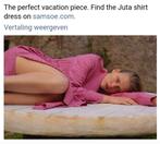 Samsøe Samsøe Katoenen Kaftan Jurk Juta blousejurk, Maat 38/40 (M), Beige, Ophalen of Verzenden, Zo goed als nieuw