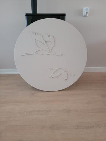 Wandcirkel met Kraanvogels beschikbaar voor biedingen