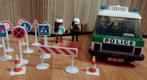 Playmobil 3253 politiebus, verkeersborden, tractor, diverse, Kinderen en Baby's, Ophalen, Gebruikt