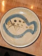 Vintage Bord met Vis - 19cm, Ophalen of Verzenden