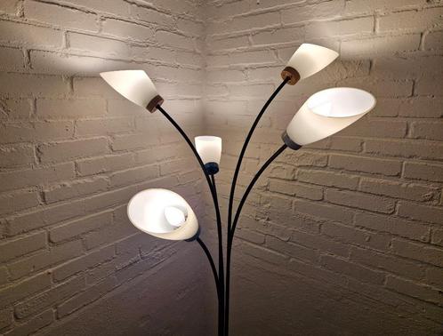 Vintage Tripod Spriet vloerlamp, 1960s, Huis en Inrichting, Lampen | Vloerlampen, Gebruikt, 150 tot 200 cm, Glas, Metaal, Overige materialen