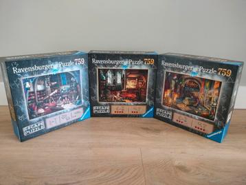 3 Escape puzzels ravensburger (ook los te koop) beschikbaar voor biedingen