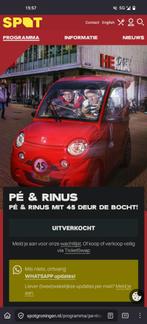 Pé en Rinus Schouwburg Groningen 20 sept - 2 tickets, Tickets en Kaartjes, Twee personen, September, Overige typen