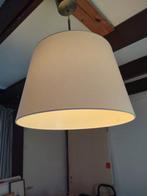 Twee mooie hanglamp met stoffen kap. De prijs is per 2, Huis en Inrichting, Lampen | Hanglampen, Ophalen of Verzenden