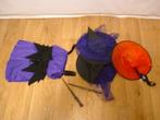Leuk heksenjurkje (Mt. S), drie hoeden, twee 'toverstokken'!, Carnaval, Nieuw, Ophalen of Verzenden, Kleding