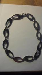 Metalen -Ketting met grote schakels, Ophalen of Verzenden, Zo goed als nieuw, Zilver, Overige materialen