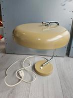 Vintage Hustadt lamp burolamp beige, Ophalen of Verzenden, Gebruikt, Minder dan 50 cm