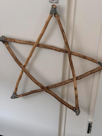 TE KOOP. MOOIE GROTE HOUTEN STER !! beschikbaar voor biedingen