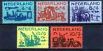 Nvph 722-726 zomerzegels 1959 postfris, Postzegels en Munten, Postzegels | Nederland, Ophalen of Verzenden, Na 1940, Postfris