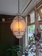 Grote vintage Venetiaanse hanglamp, matglas, Huis en Inrichting, Gebruikt, Ophalen of Verzenden, Glas, Vintage Venetiaans