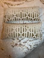 Sierkussen 60x30 goud beige Nieuwstaat!, Ophalen of Verzenden