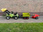 Traptractor met kar, watertank en lier, Kinderen en Baby's, Speelgoed | Buiten | Skelters, Ophalen, Zo goed als nieuw, Overige merken