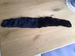 Zwart bontkraagje, lang 54 cm, Ophalen of Verzenden, Gebruikt, Bovenkleding