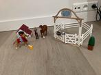 Schleich Horse club paarden gastenverblijf met hondenhok, Ophalen of Verzenden, Zo goed als nieuw