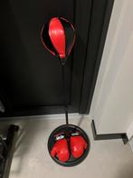 Verstelbare Boksbal met standaard en handschoenen, Sport en Fitness, Ophalen of Verzenden, Zo goed als nieuw, Boksbal