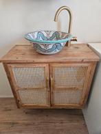 Houten kastje voor waskom, Huis en Inrichting, Ophalen, Gebruikt