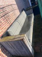 Steigerhouten loungebank+kussens, Tuin en Terras, Ophalen, 5 zitplaatsen, Gebruikt, Steigerhout