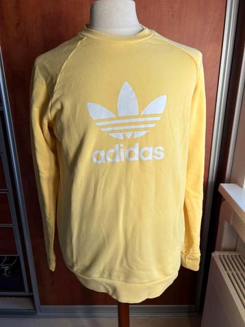 Adidas sweater, M, geel, sportief, z.g.a.n beschikbaar voor biedingen