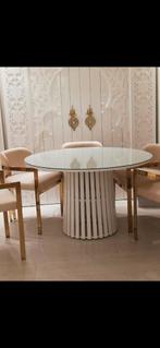 Ronde eettafel 120 cm, Gebruikt, Rond, Ophalen of Verzenden, Vier personen