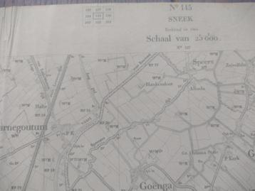 145 / Sneek Scharnegoutum Offingawier Plattegrond 1904 beschikbaar voor biedingen